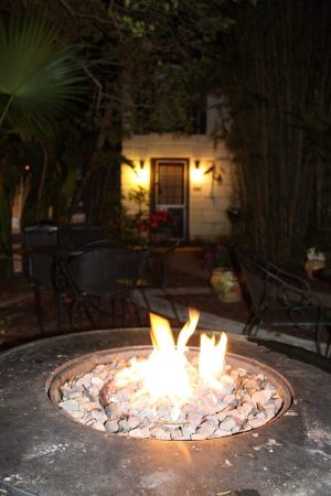 The Saint Francis Inn in St Augustine Florida firepit