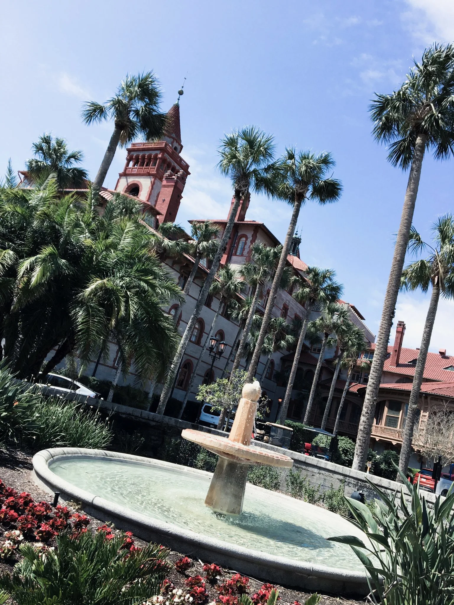 Saint Augustine Florida Flager College with fountain