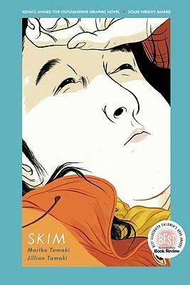 Skim by Mariko Tamaki and Jillian Tamaki with illustrated person holding hand to head