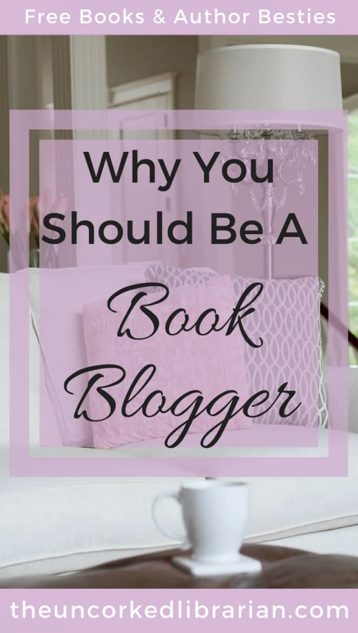 Why You Should Be A Book Blogger Pinterest Pin, couch with cup of tea and lamp