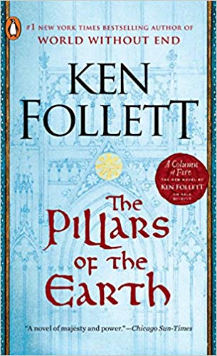 The Pillars of the Earth by Ken Follett book cover