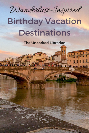 Are you looking for destinations of where to go for your birthday? Check out these top travel destinations from your favorite travel bloggers so that you can have the best birthday vacation. #Birthday #BirthdayVacation #TheUncorkedLibrarian #TravelTips #Africa #Bali #Disney #Venice #Philippines #Peru #India #Europe #Tanzania