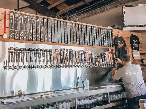 Taps From Infinite Ale Works Brewery in Ocala, Florida