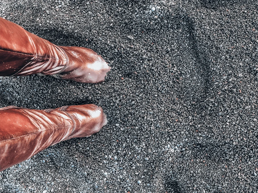 Reynisfjara Black Sand Beach In Iceland