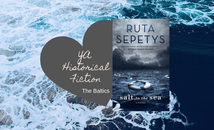 Salt to the Sea book review and summary with book cover and blue waves in the ocean