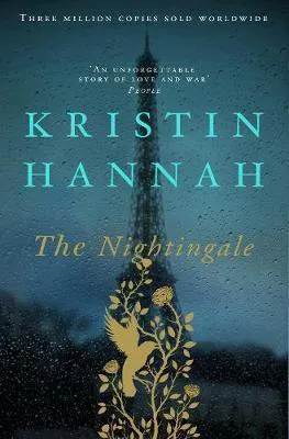 The Nightingale By Kristin Hannah turquoise book cover