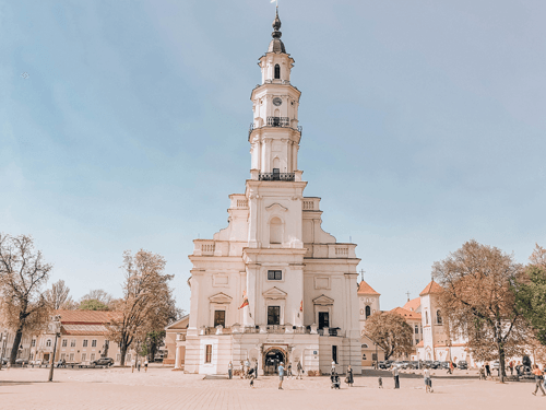 7 Day Baltics Itinerary Kaunas Town Hall Square