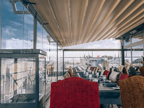 Baltic Bookish Places Gutenberg's Terrace Restaurant