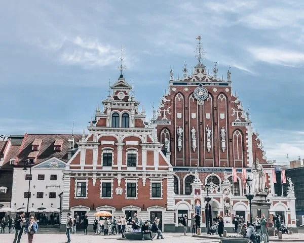 Baltics Itinerary Riga Town Hall Square in Latvia
