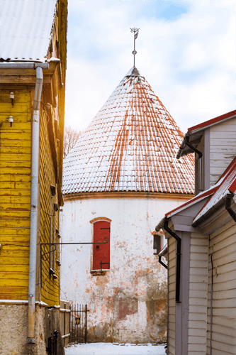Red Tower in Parnu, Estonia