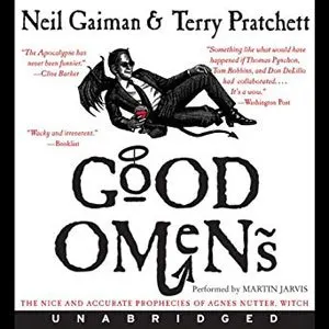 Best Audiobooks for Road Trips-Good Omens by Terry Pratchett and Neil Gaiman