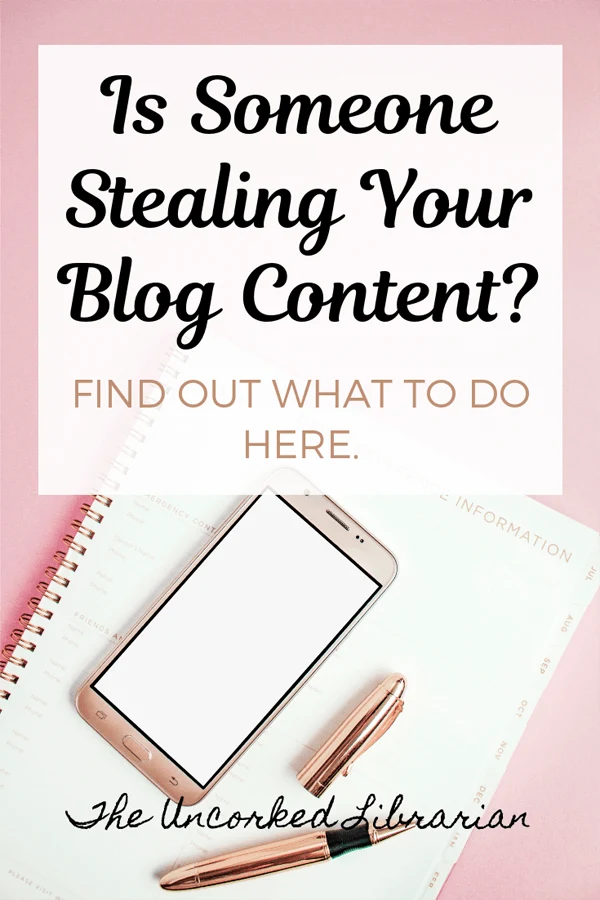 Copying and Stealing Blog Content From Other Bloggers Blog Pin
