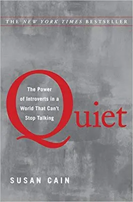 Quiet by Susan Cain book cover with gray background and read Quiet