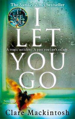  Life-Changing Beach Reads, I Let You Go by Clare Mackintosh book cover with insect looking in a window covered with rain 