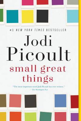 Small Great Things by Jodi Picoult Book Cover with colorful squares 