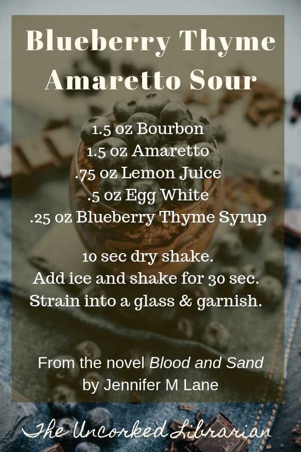 Blueberry Thyme Amaretto Sour from Blood and Sand