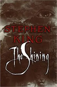 Seriously spooky books for adults The Shining By Stephen King gray book cover with eyes