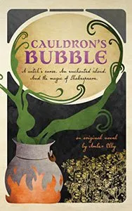 Spooky books for adults and teens Cauldron's Bubble book cover with cauldron on a fire