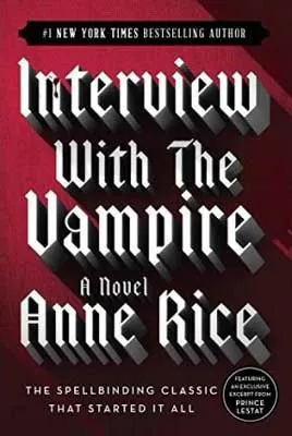 Books about Vampires, Interview With A Vampire by Anne Rice red book cover