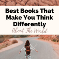 Best books that make you think differently about the world with woman walking down the middle of the road