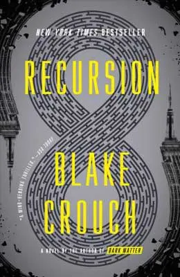 Books gifts for dads, Recursion by Blake Crouch gray book cover with infinity symbol