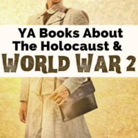 World War 2 books For Teens with woman in Normandy in beige with messenger bag and planes in background