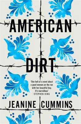 American Dirt by Jeanine Cummins book cover with blue birds
