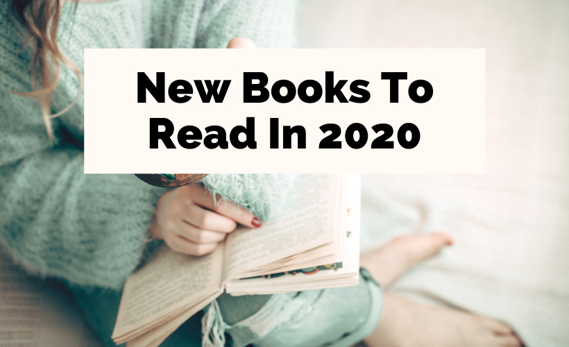 Upcoming 2020 Book Releases with woman in light green sweater reading