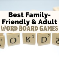 Best Word Board Games and Board Games With Words with photo of scrabble letter tiles spelling out Word