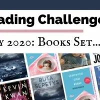 July 2020 Reading Challenge book discussion with book covers for Sex and Vanity, Salt to the Sea, Convenience Store Woman, Born A Crime, The Snowman, and A Burning