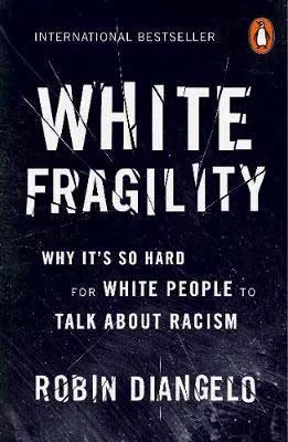 White Fragility by Robin Diangelo black book cover with no images
