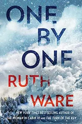 One by One by Ruth Ware book cover with snow cloud