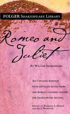 Romeo and Juliet by William Shakespeare pink book cover