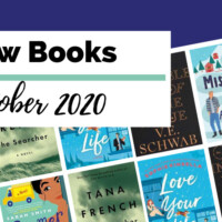 October 2020 Book Releases with book covers for The Cold Millions, Simmer Down, The Searcher, Love Your Life, The Invisible Life of Addie Larue, Mistletoe and Mr. Right, and Plain Bad Heroines.