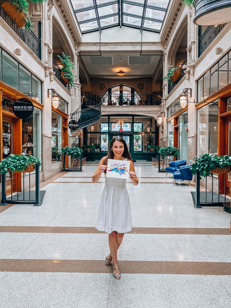 Christine in Historic Grove Arcade
