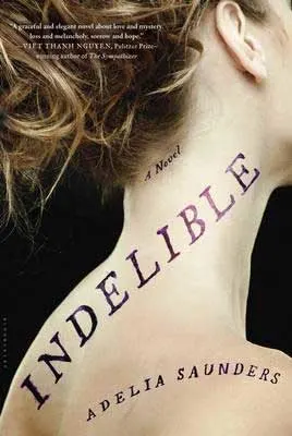 Indelible by Adelia Saunders book cover with white brunette woman's neck