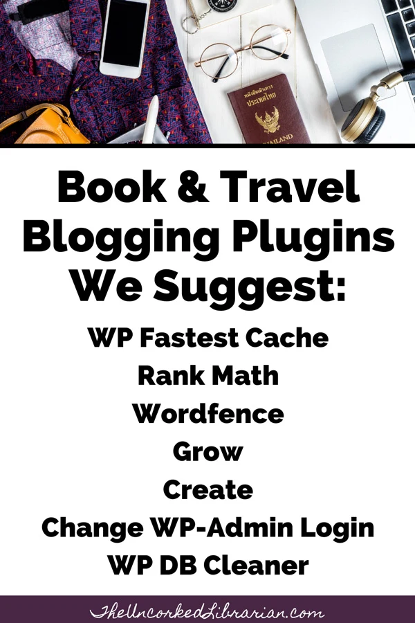 Blogging Resources List Of Plugins To Use Pinterest Pin with WP Fastest Cache Rank Math, Wordfence, Grow by MV, Create by MV, Change WP-Admin Login, WP DB Cleaner