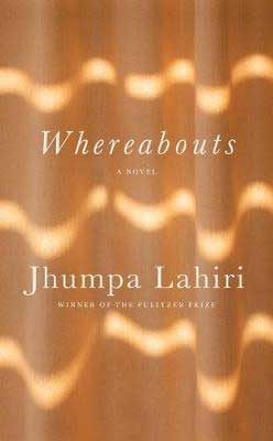 Whereabouts by Jhumpa Lahiri tan and gold book cover