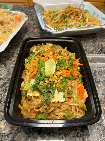 Thai Pearl Takeout noodles