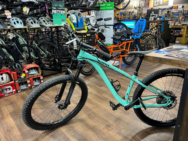 Kona bike at bike store