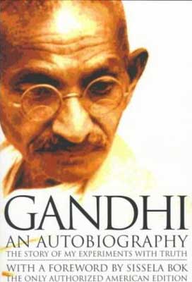 books about India, Gandhi: An Autobiography by Mohandas Karamchand Gandhi book cover