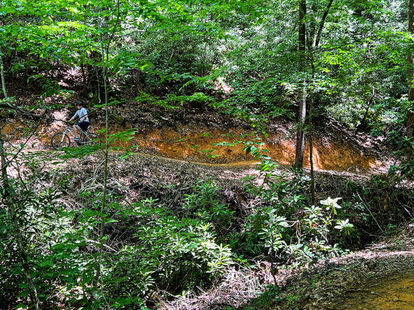 Tom biking Old Fort Gateway Trails