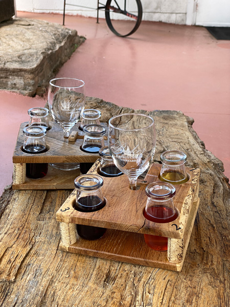 Wine Flight at Baker Buffalo Creek