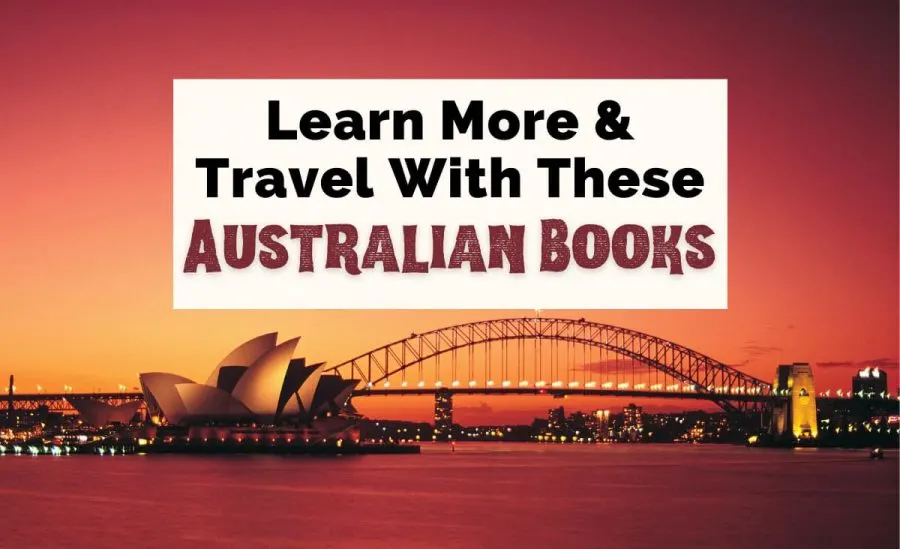 Australian Books and Books Set In Australia with Sydney Harbor at sunset