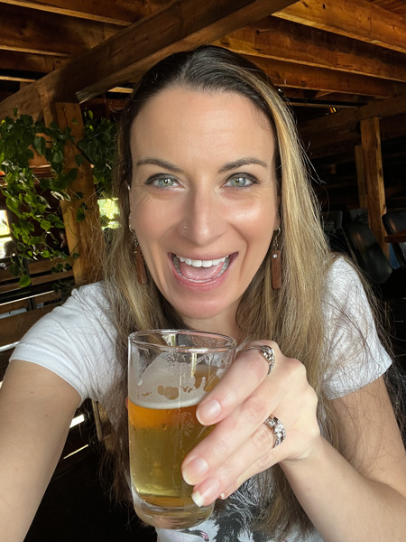 Christine at Burial Beer Forestry Camp
