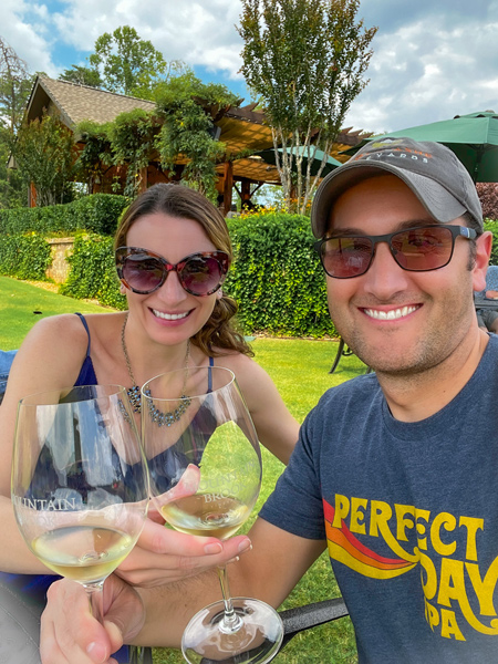 Us at Mountain Brook Vineyards