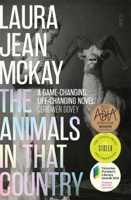 The Animals In That Country by Laura Jean McKay book cover, apocalyptic books set in Australia