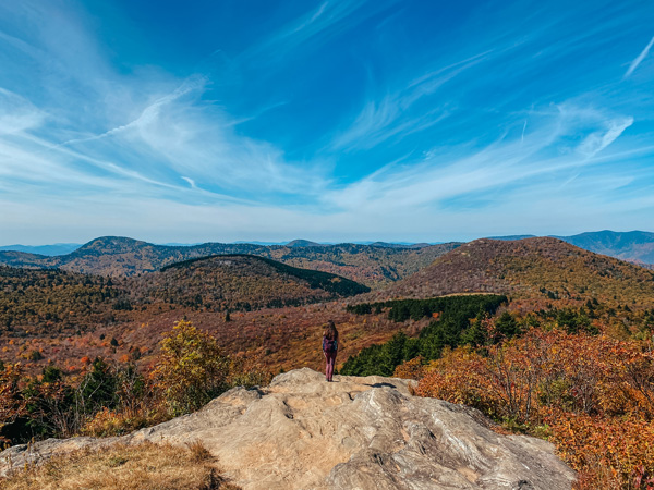 Christine at Sam Knob