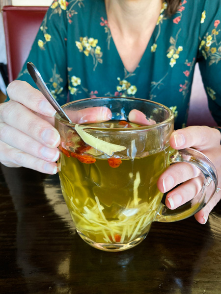 Soba ginger tea