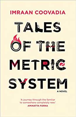 Tales of the Metric System by Imraan Coovadia off white book cover with just title and author